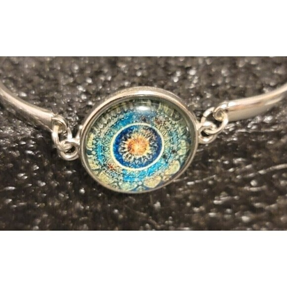 Mandala Flower Time Gemstone Necklace & Bracelet & Earrings - Picture 4 of 7